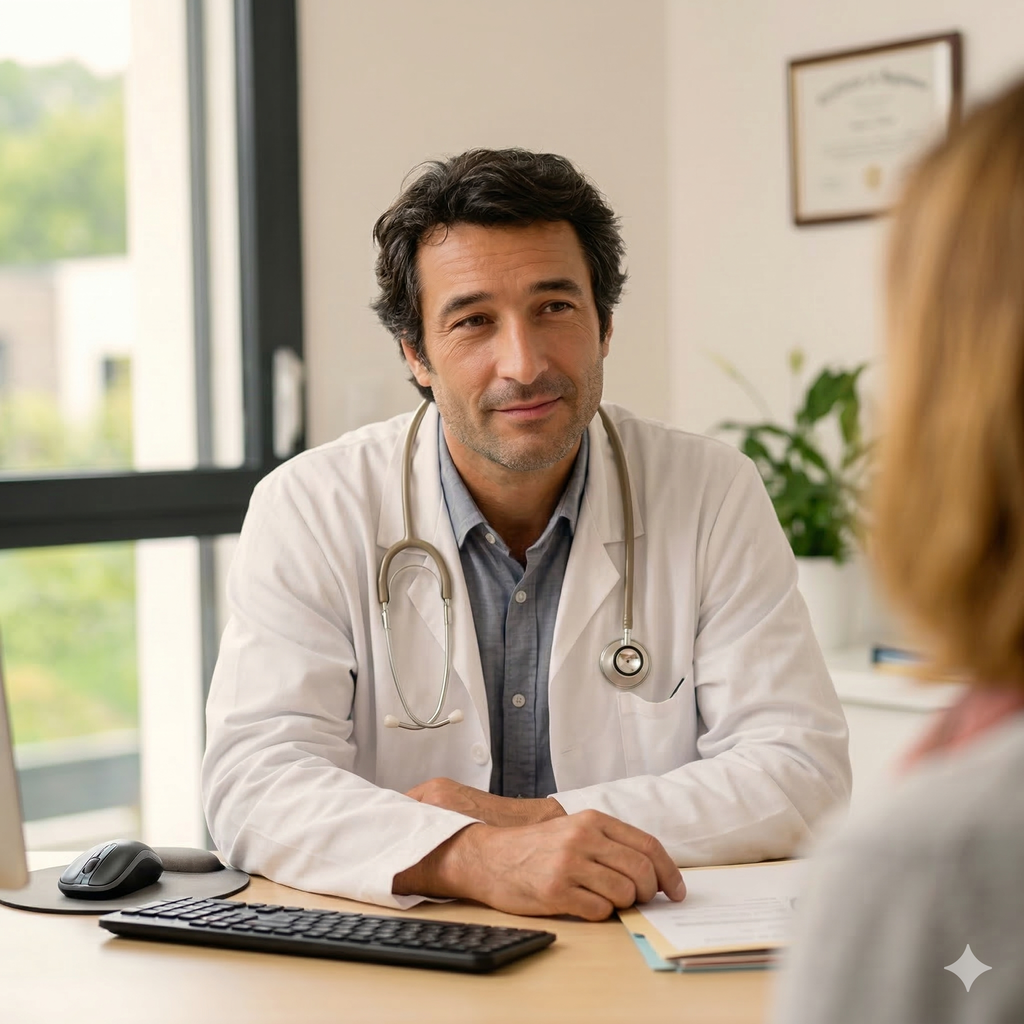 Clinical dashboard showing patient follow-up statuses